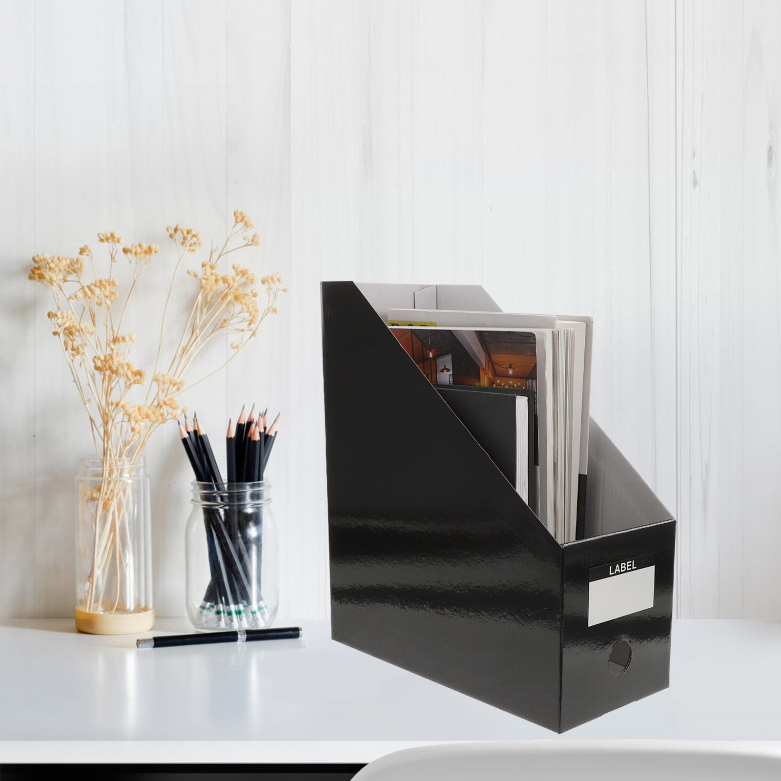 Magazine Holder Rack - 3Pcs Desktop File Organizer Rack Assembled