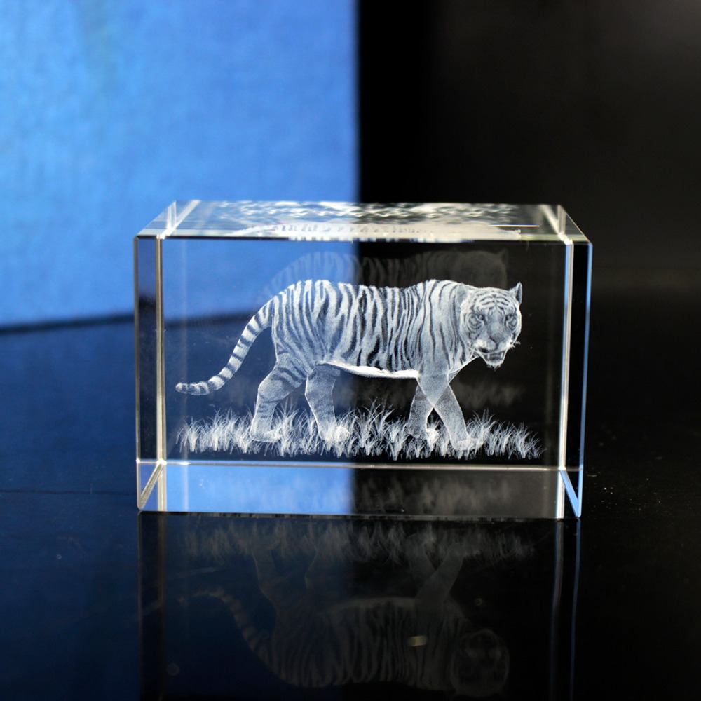K9 Crystal Tiger Model Statue  - Paper Weight Crystal recensie en prijs