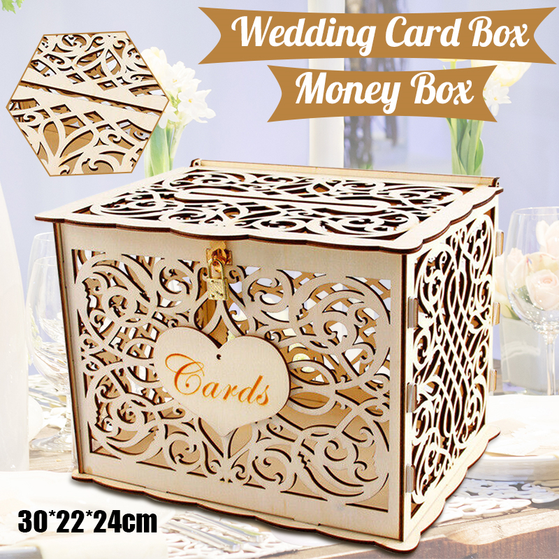 30X24X21cm DIY Wedding Gift Ca - Card Index Box recensie en prijs