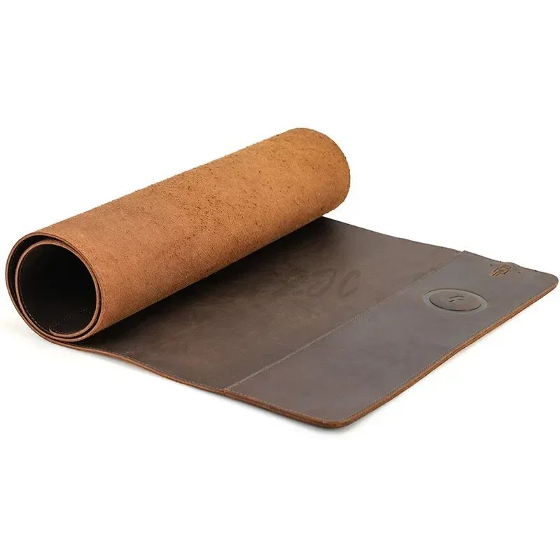 Vintage Cowhide Mouse Pad with - Leather Desk Pad recensie en prijs