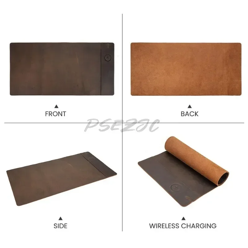 Vintage Cowhide Mouse Pad with - Leather Desk Pad recensie en prijs