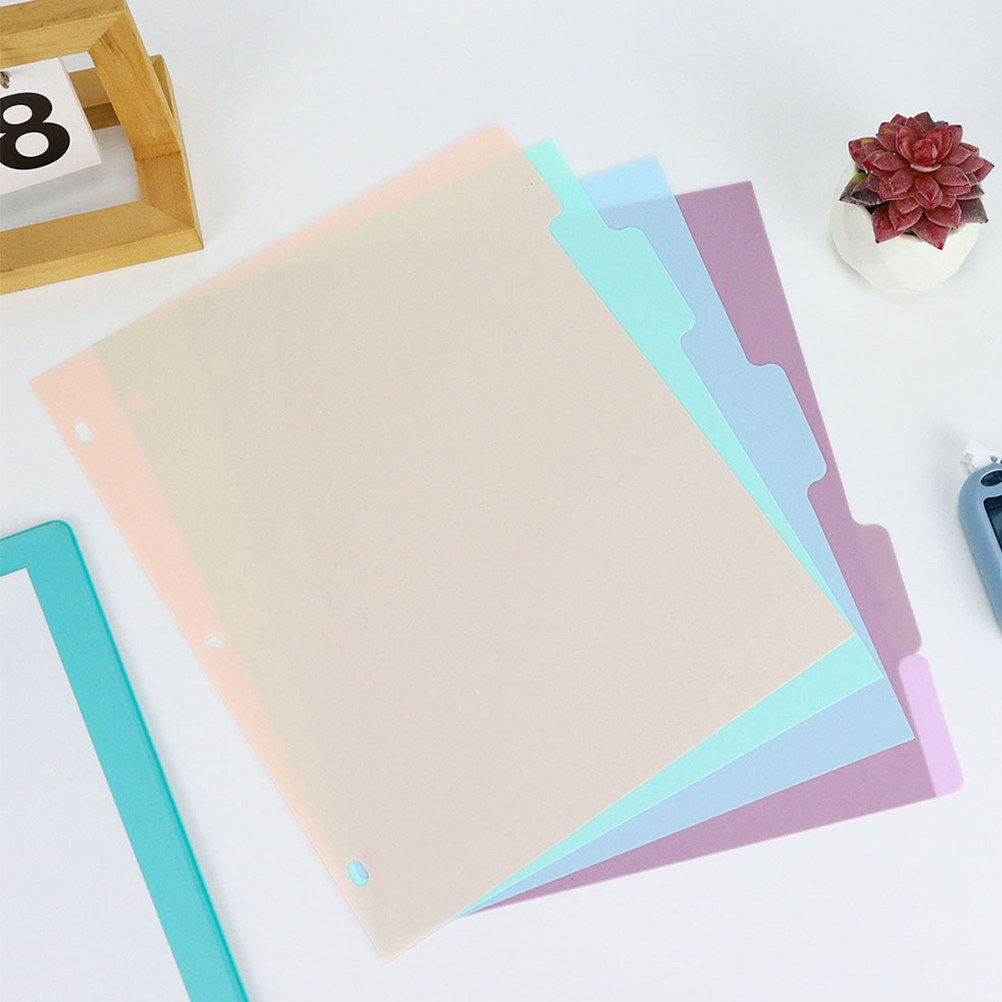 1Set Frosted PP Binder Divider - Tab Divider A4 recensie en prijs