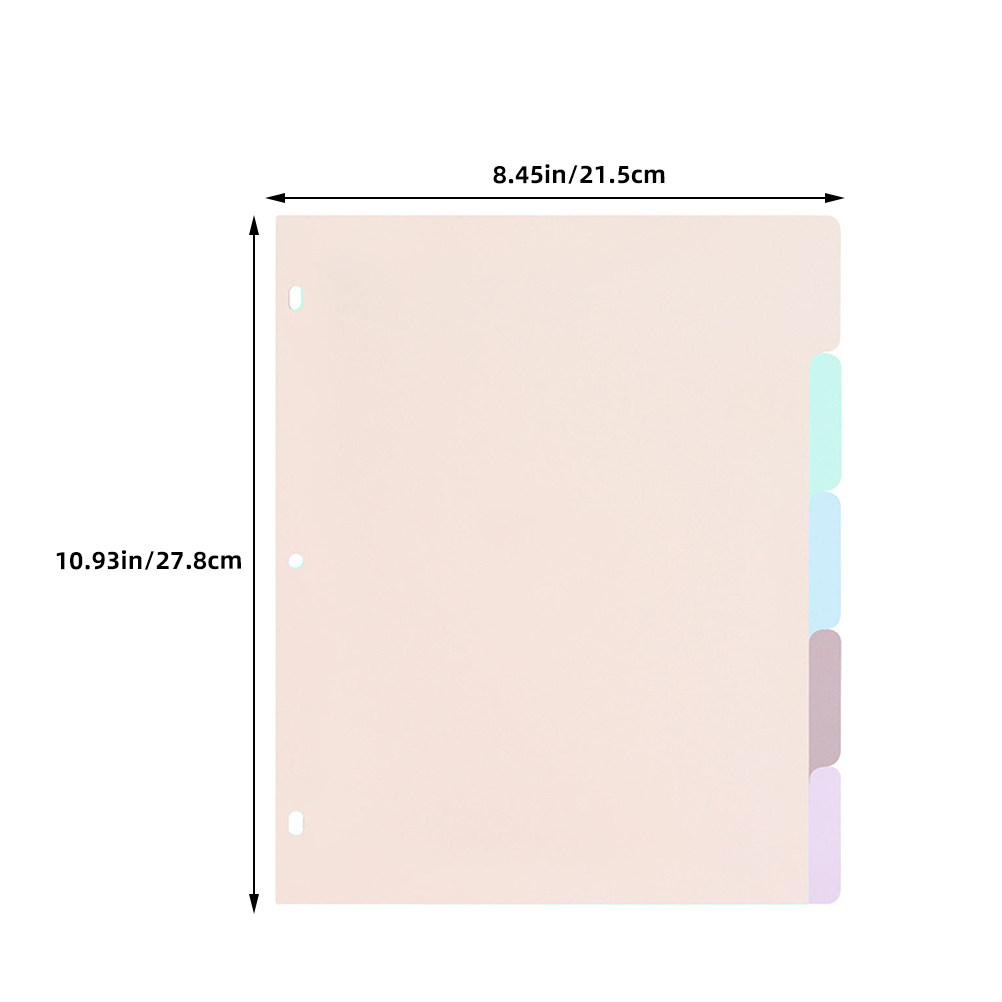 1Set Frosted PP Binder Divider - Tab Divider A4 recensie en prijs