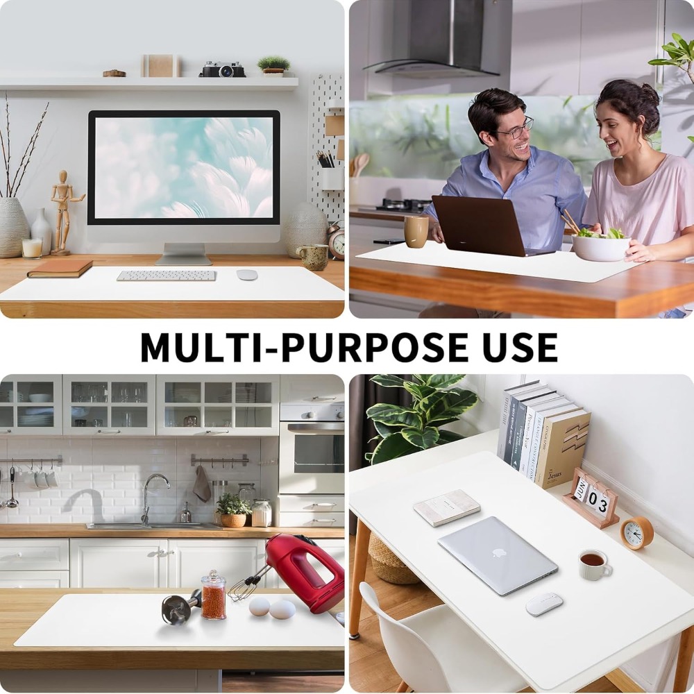 Bloss White Desk Mat, Waterpro - Leather Desk Pad recensie en prijs