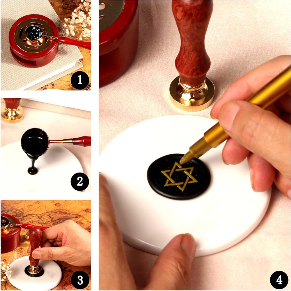 Custom Your Logo 25/30/40/50mm - Wax Seal Stamp Set recensie en prijs