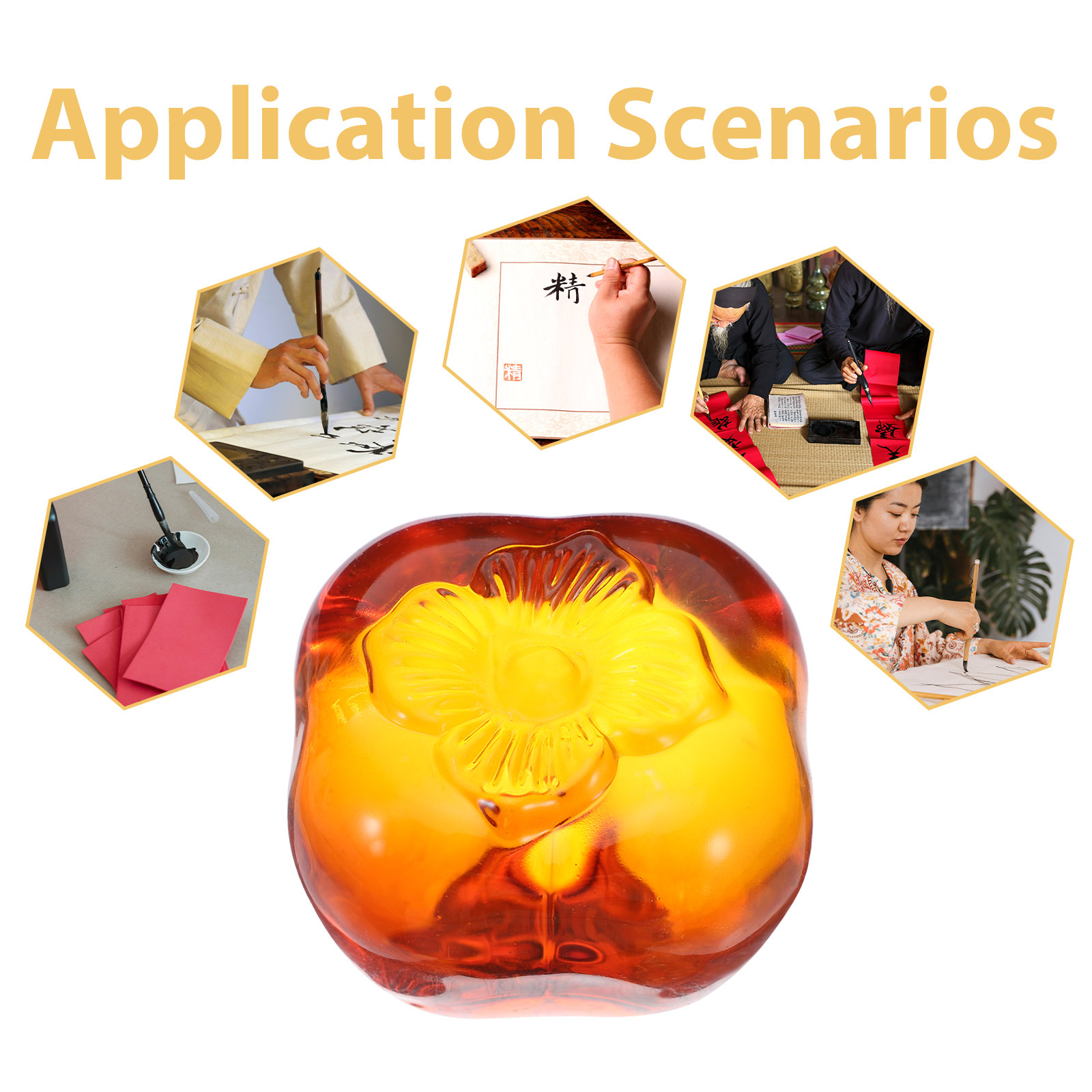 Crystal Glass Persimmon Paperw - Paper Weight Crystal recensie en prijs