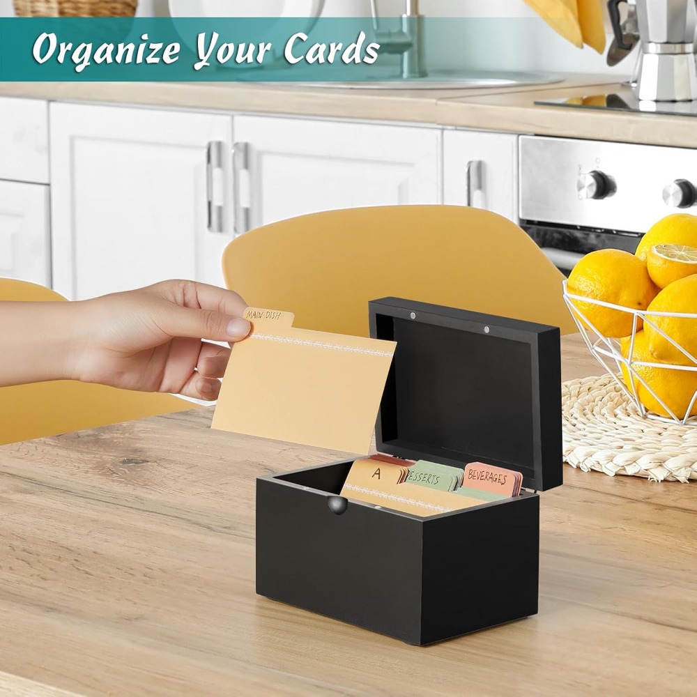 Wooden 3x5 Index Card Holder w - Index Card Holder recensie en prijs