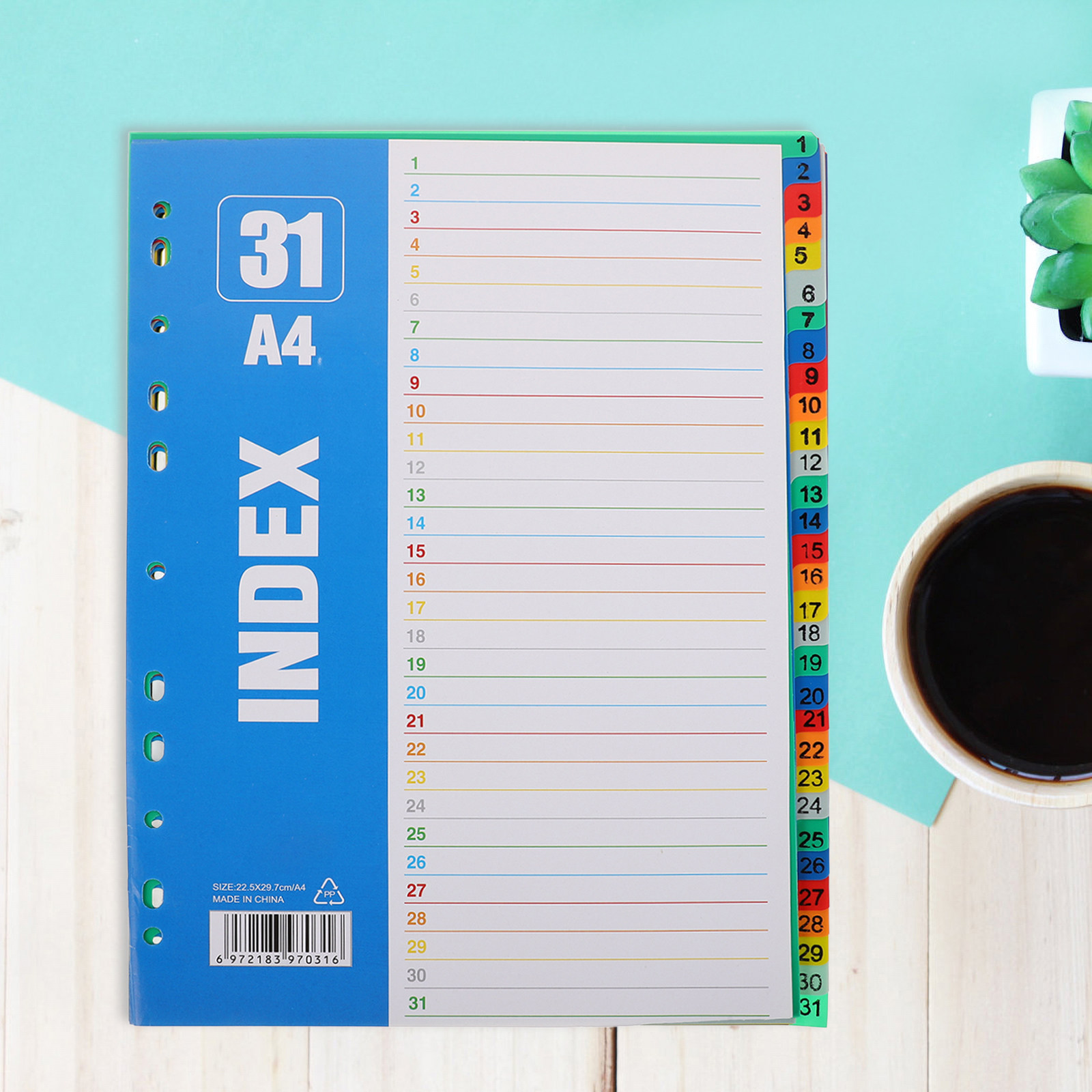 1Set Binder Dividers A4 11-Hol - Tab Divider A4 recensie en prijs