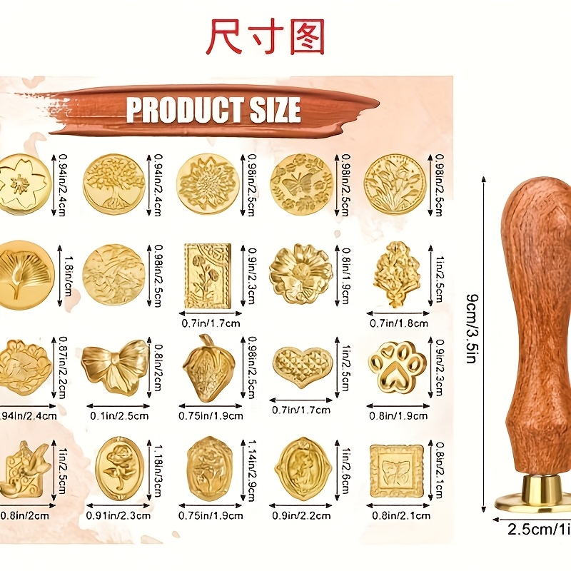 21pc wax stamp set with variou - Wax Seal Stamp Set recensie en prijs