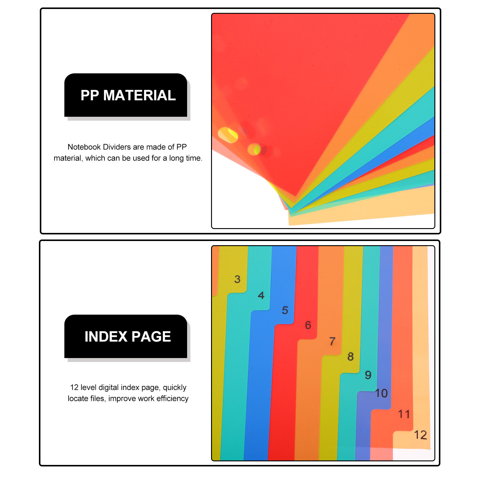 Plastic Binder Dividers A4 Loo - Tab Divider A4 recensie en prijs