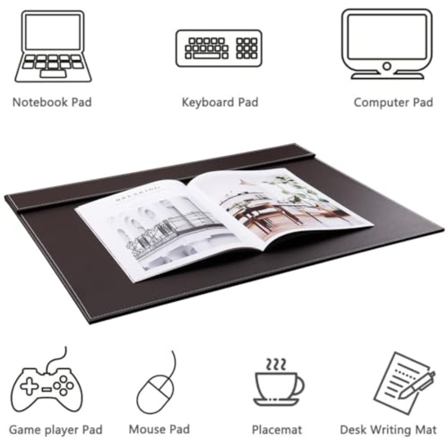 Ultra-Smooth PU Leather Desk P - Leather Desk Pad recensie en prijs