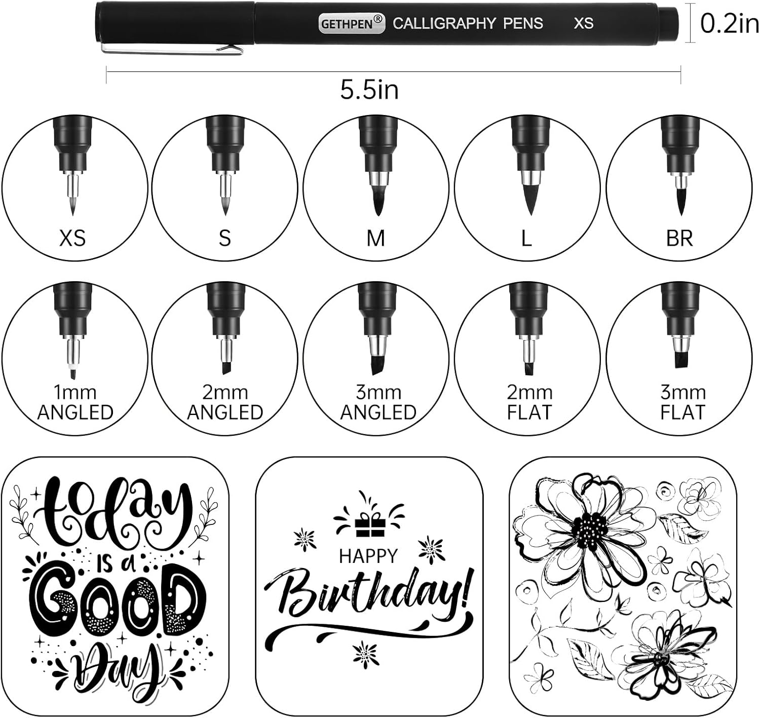 10 Size Calligraphy Pens Set f - Archive Box Set recensie en prijs