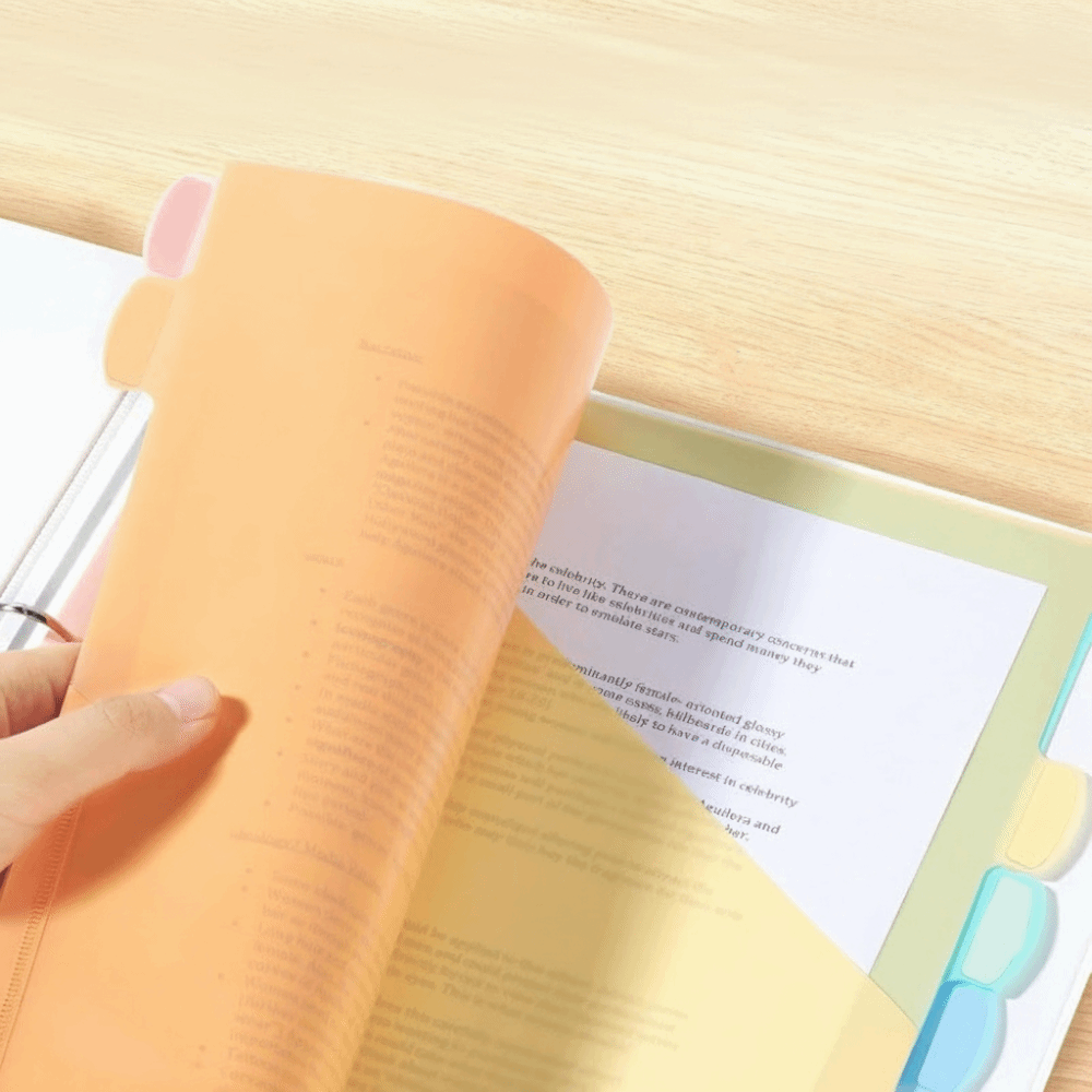 8 pcs A4 Pastel Binder Divider - Tab Divider A4 recensie en prijs