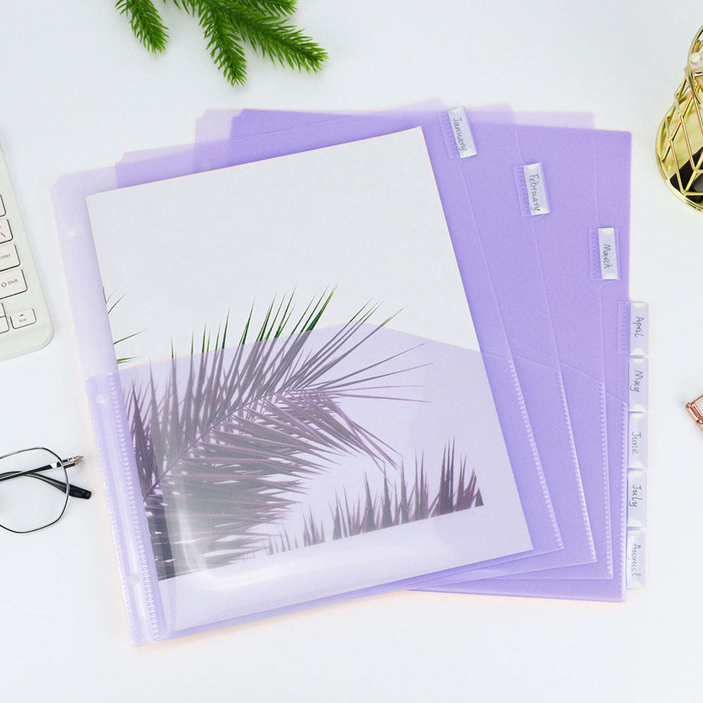 2Sets Binder Dividers Plastic  - Tab Divider A4 recensie en prijs