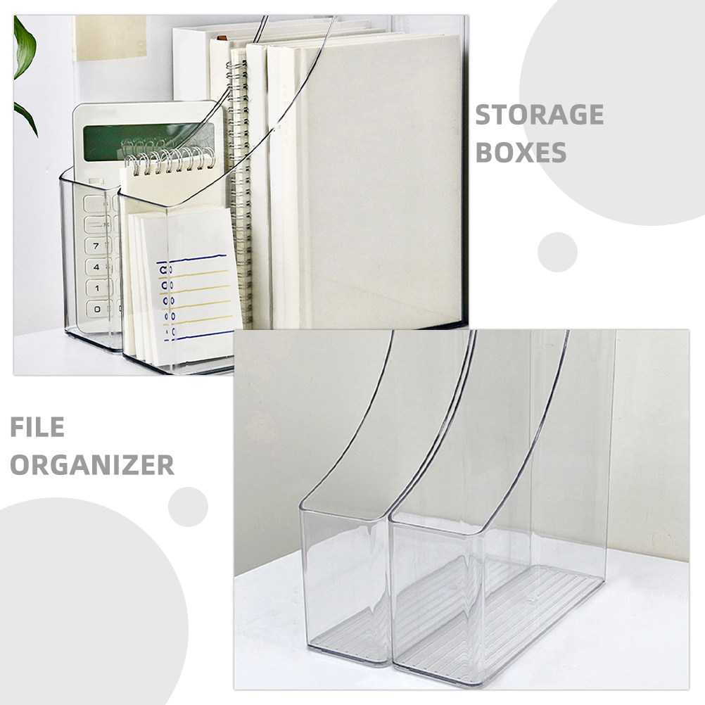 2Pcs Transparent File Organize - Magazine Holder Rack recensie en prijs