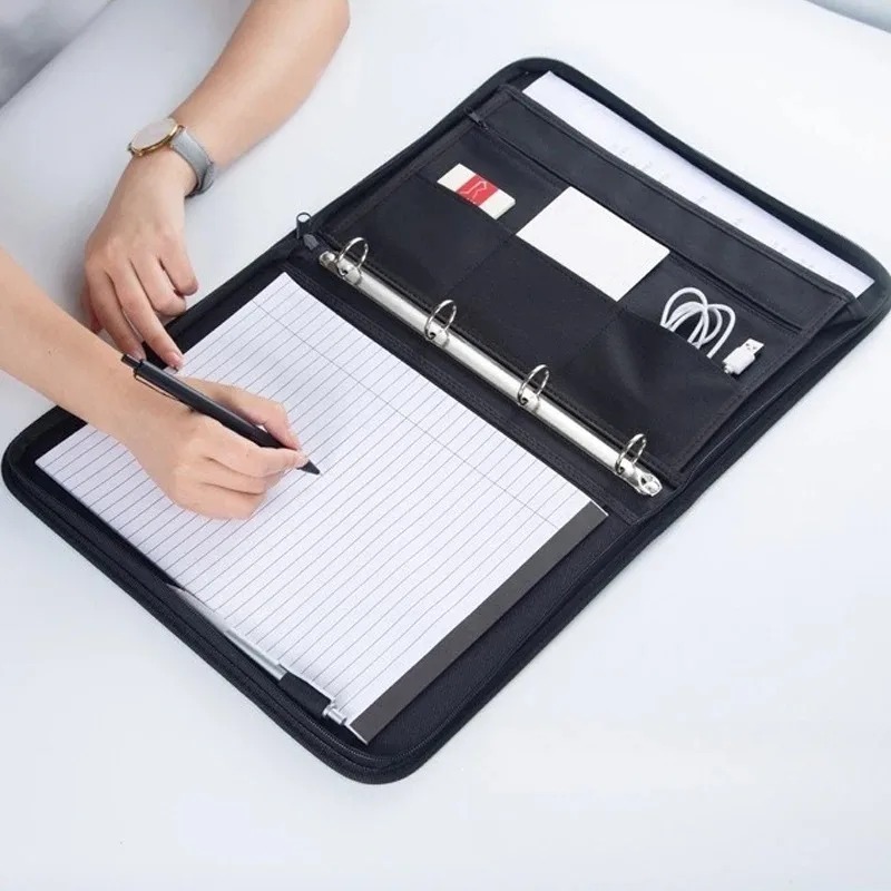 Large Black Business Portfolio - Binder A4 Lever recensie en prijs