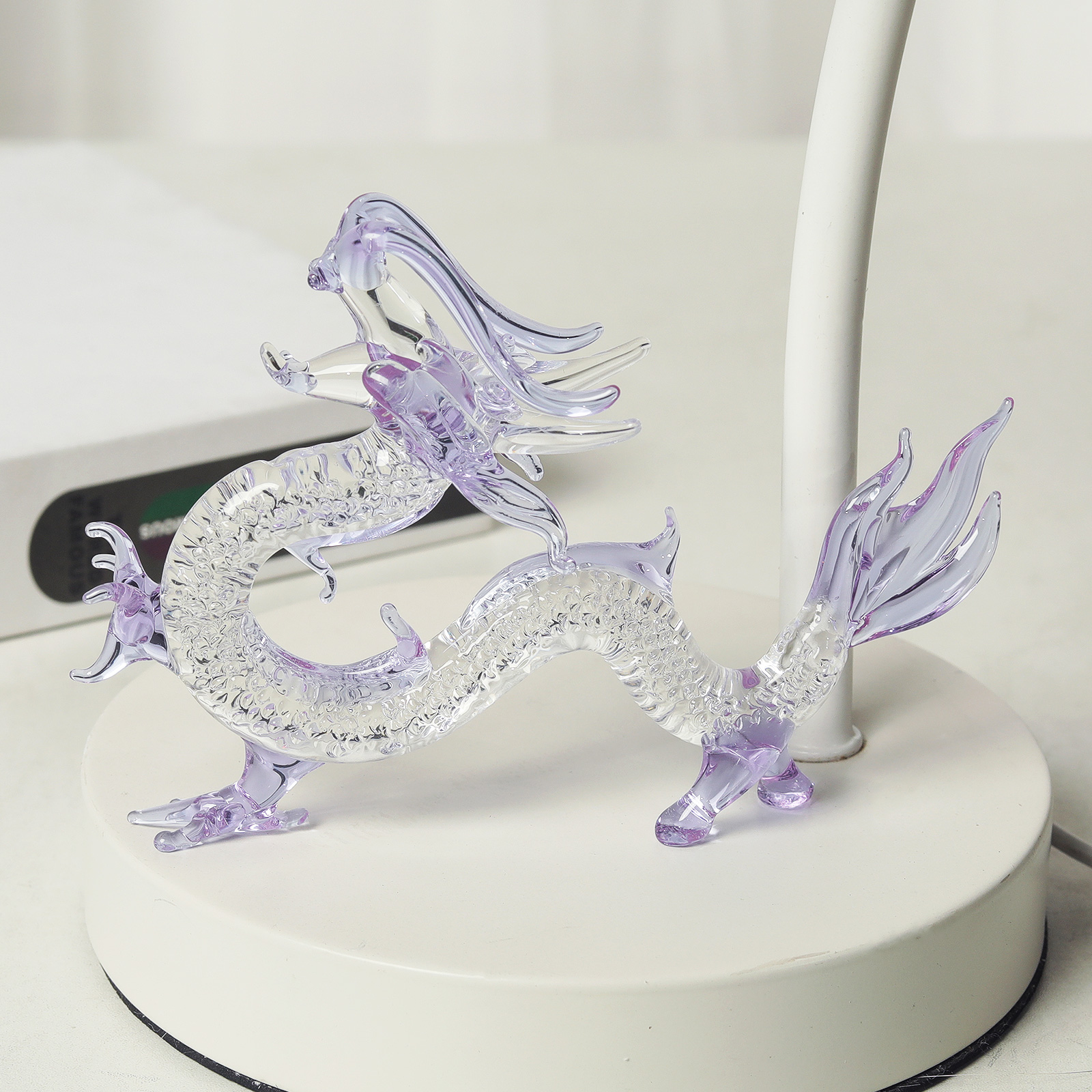 Purple Crystal Dragon Figurine - Book Weight Glass recensie en prijs
