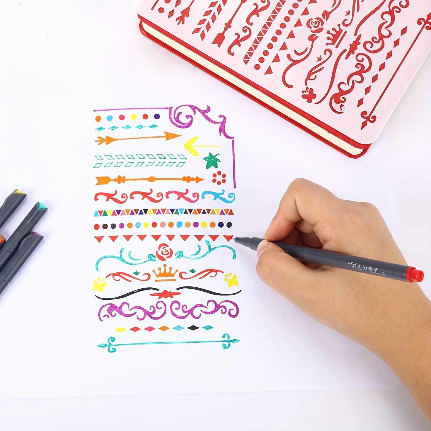 12-100pcs Colorful Line Drawin - Correction Pen Fine recensie en prijs