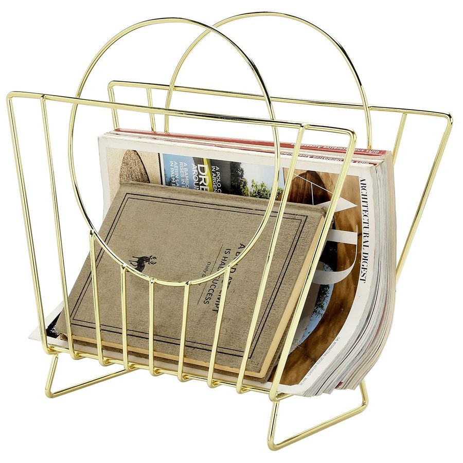 MidCentury Brass Plated Metal  - Magazine Holder Rack recensie en prijs