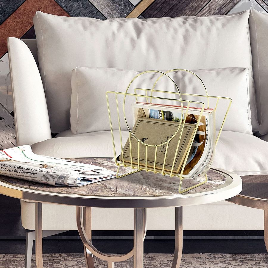 MidCentury Brass Plated Metal  - Magazine Holder Rack recensie en prijs