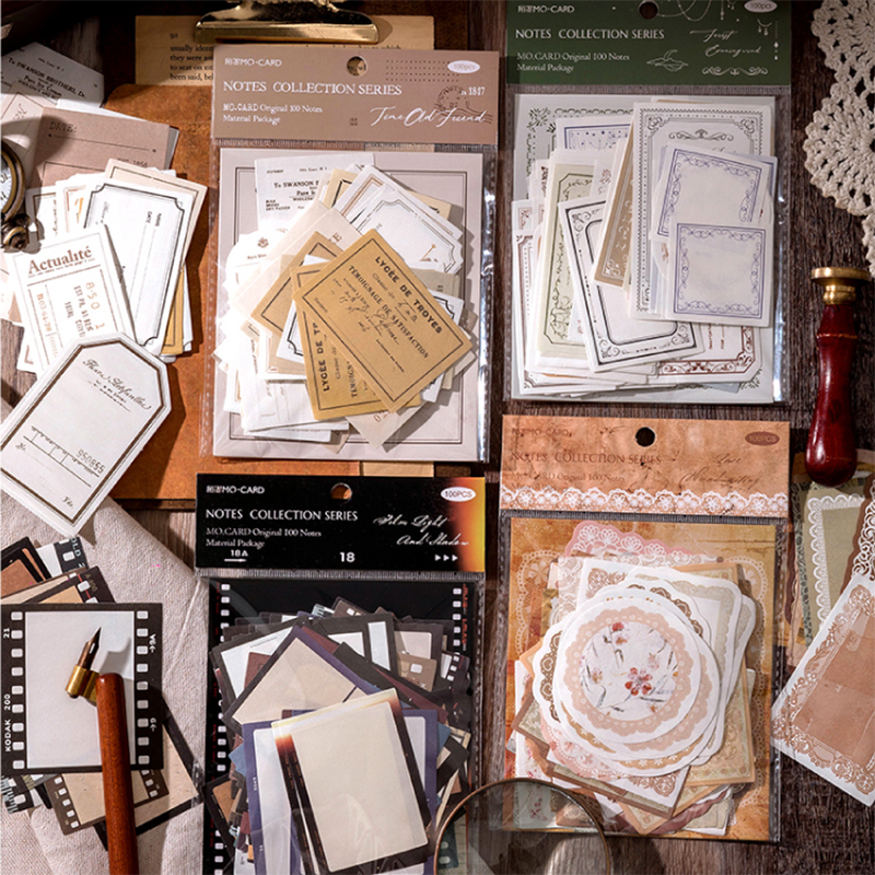 100Pcs/Pack Vintage Notes Mate - Ink Blotter Paper recensie en prijs