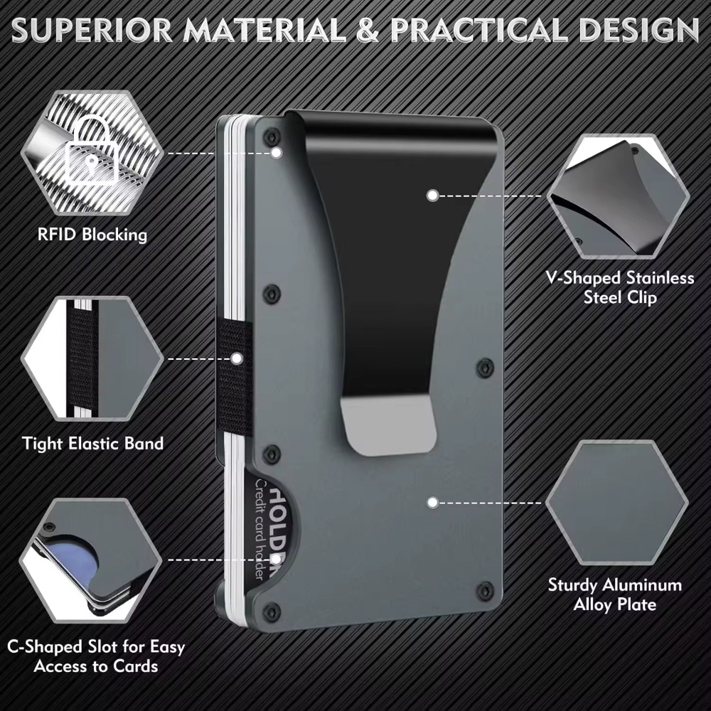 Aluminum Alloy Rfid Blocking C - Index Card Holder recensie en prijs