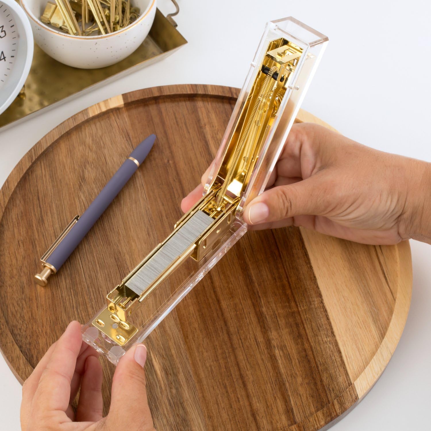 Clear Acrylic Gold Stapler for - Stapler Half Strip recensie en prijs