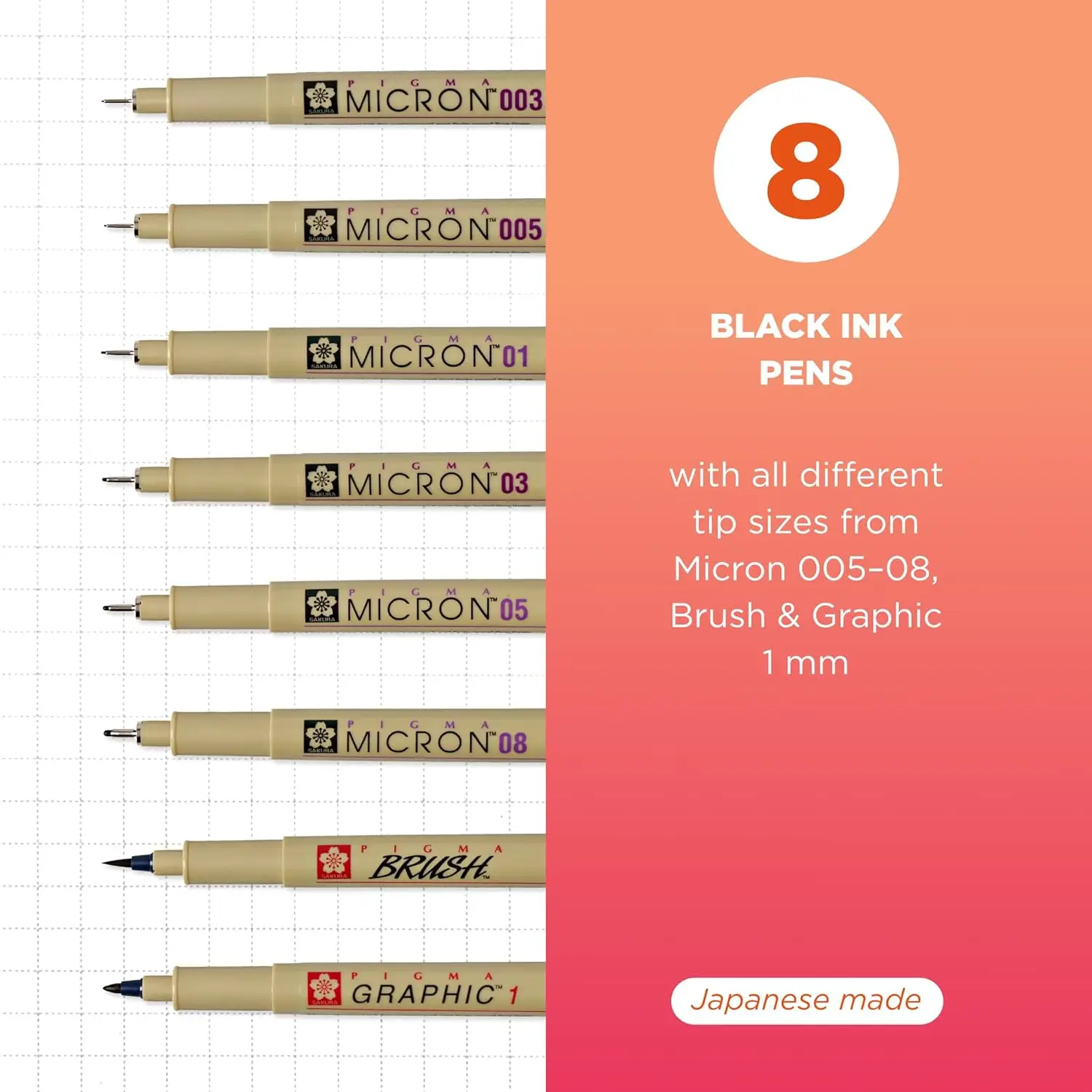 Fineliner Drawing Pens Set, 8  - Archive Box Set recensie en prijs