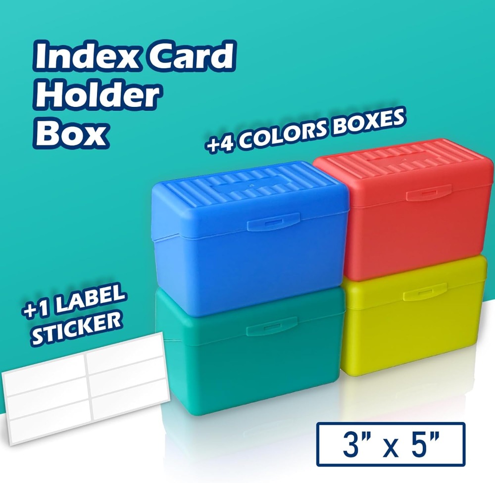 Olivo Index Card Holder Box 3x - Index Card Holder recensie en prijs