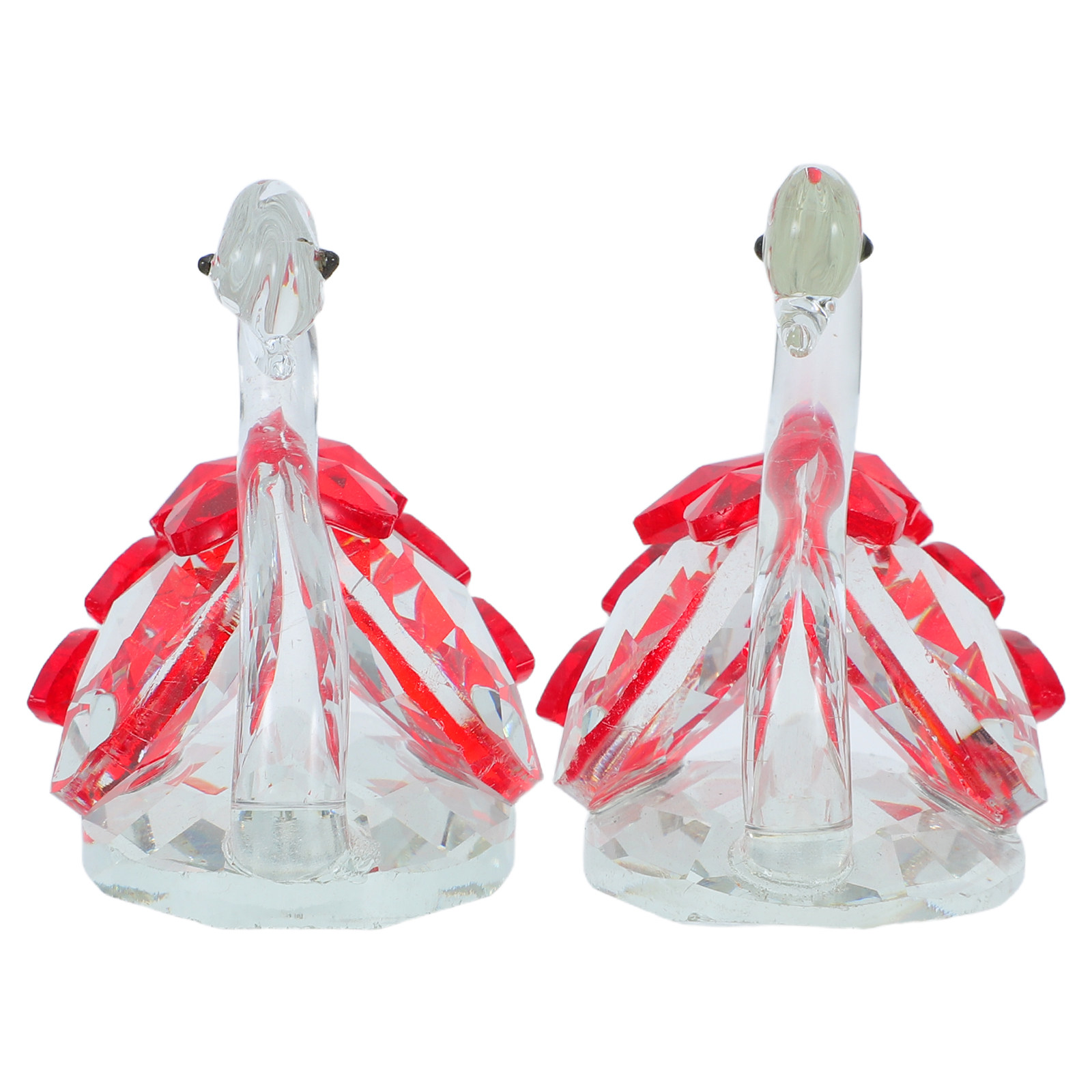 2Pcs Crystal Couple Swan Statu - Paper Weight Crystal recensie en prijs