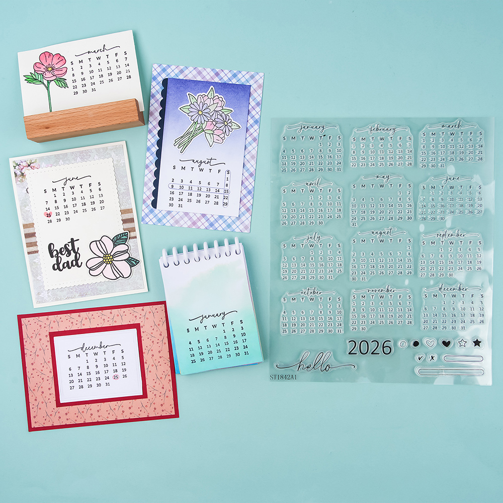 Calendar Date 2026 Clear Stamp - Rubber Date Stamp recensie en prijs