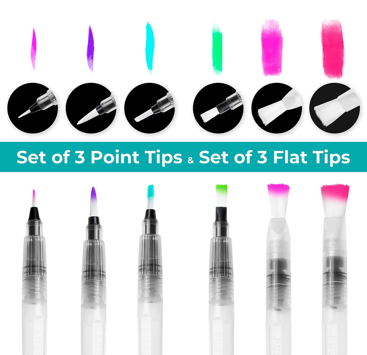 6/12/18pcs Water Color Brush P - Correction Pen Fine recensie en prijs