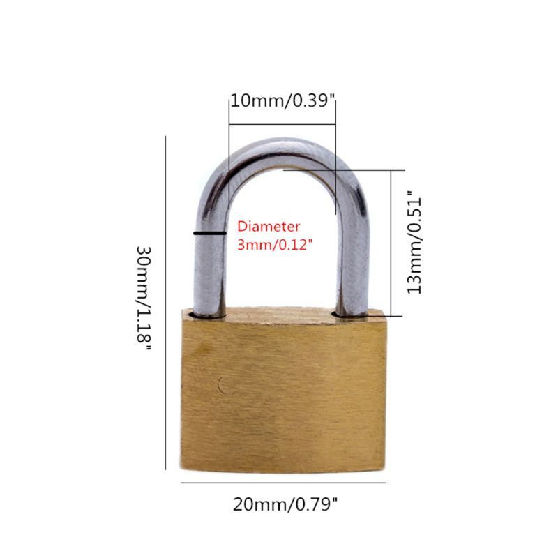 Brass Padlock with Keys, Small - Letter Opener Brass recensie en prijs